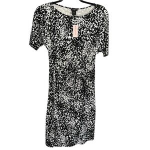 Ann Taylor Black and White Sheath Mini Dress NWT Petite